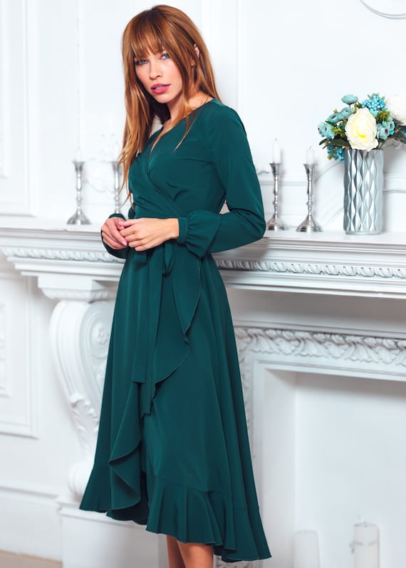 fitted lace wedding dress Vic - Long Sleeve Mini Dress main image 0