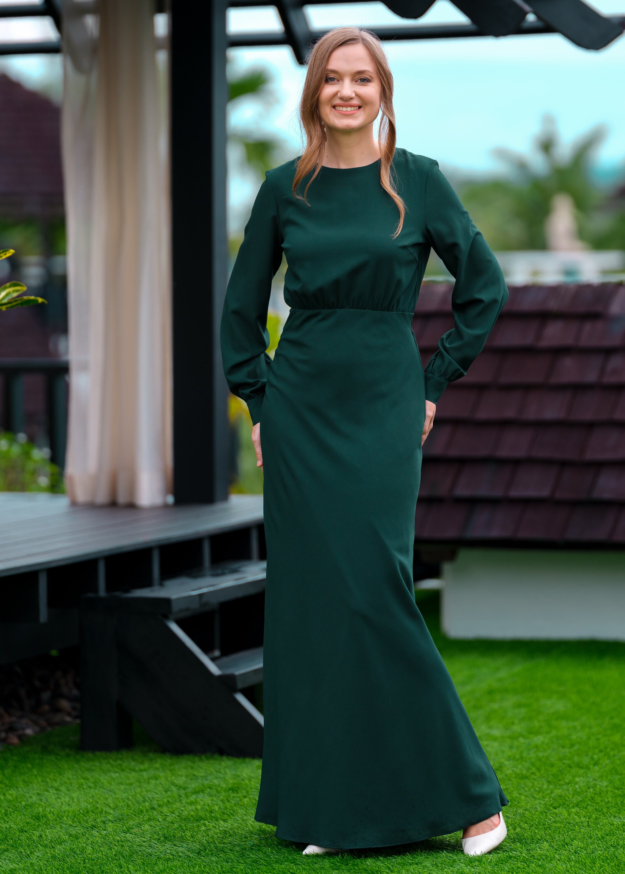 long sleeve dark green bridesmaid dresses Emerald Green Bridesmaid Dresses Long Sleeve You'll Love