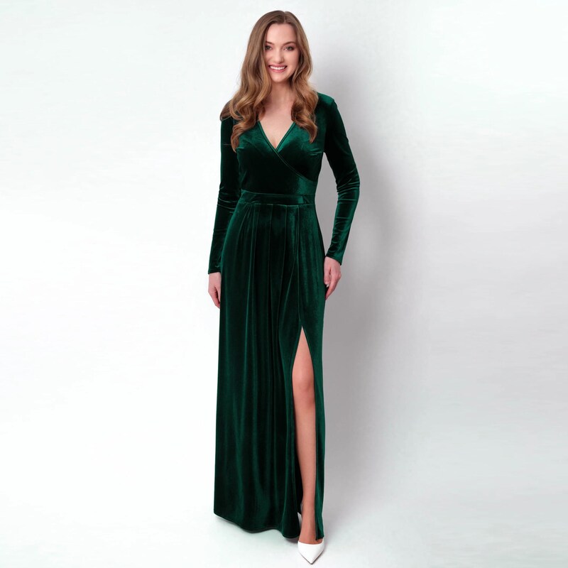 Velvet Wedding Dress Etsy