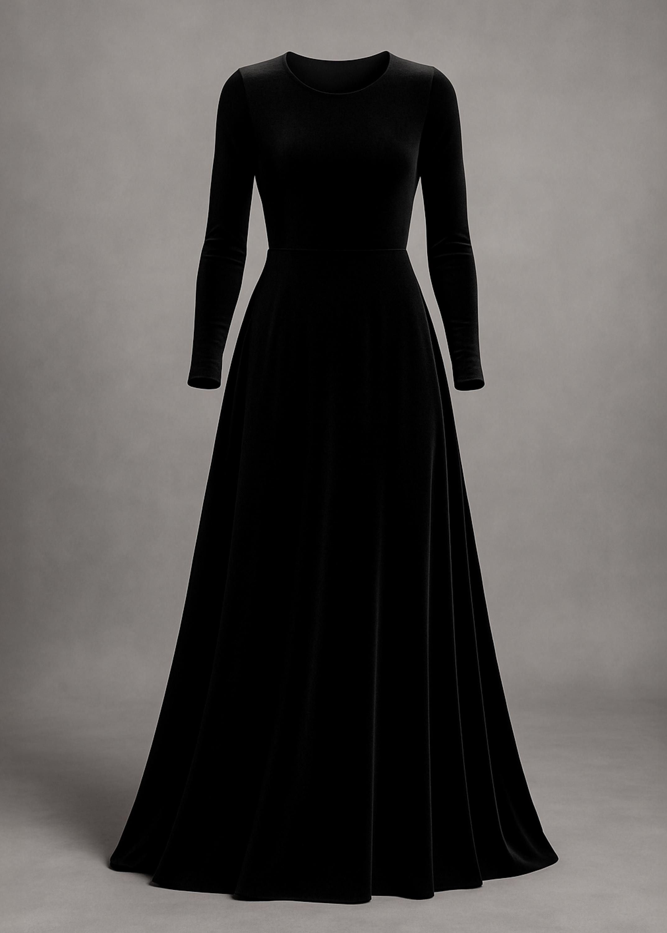 Black velvet Halloween dress, Gothic Halloween gown, Long sleeve maxi dress, Fall costume party, Dark academia, Witchcore dress, Plus size