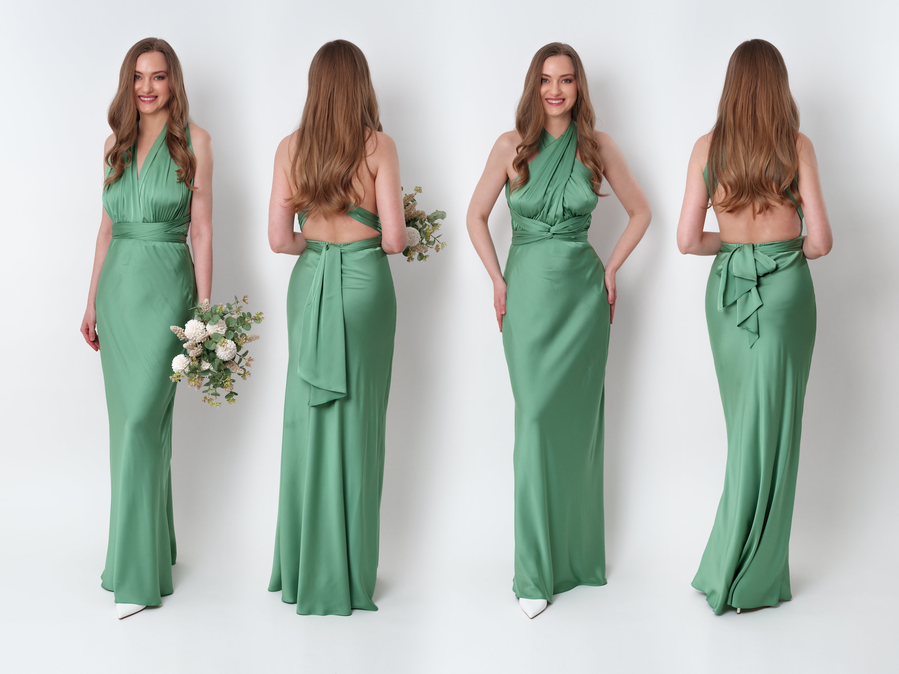 Olive green infinity dress hotsell
