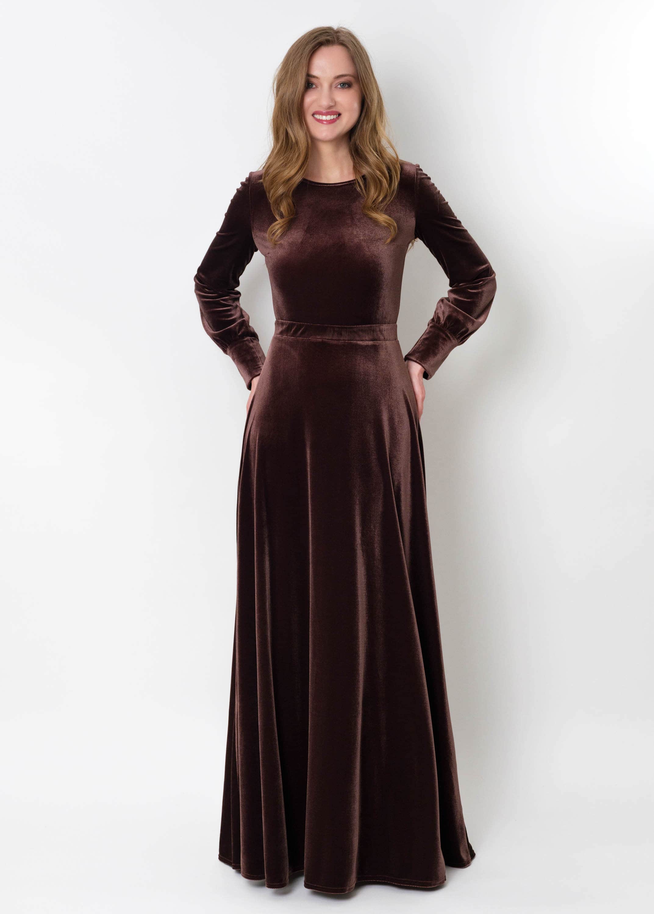chocolate brown dresses