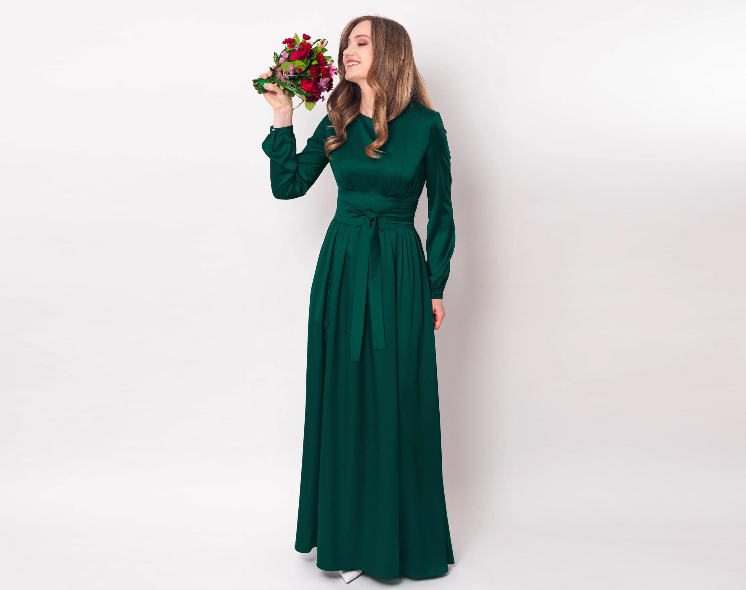 emerald green evening dress uk Dreamyannie UK Emerald Green Prom Dress A Line Corset Evening Dress