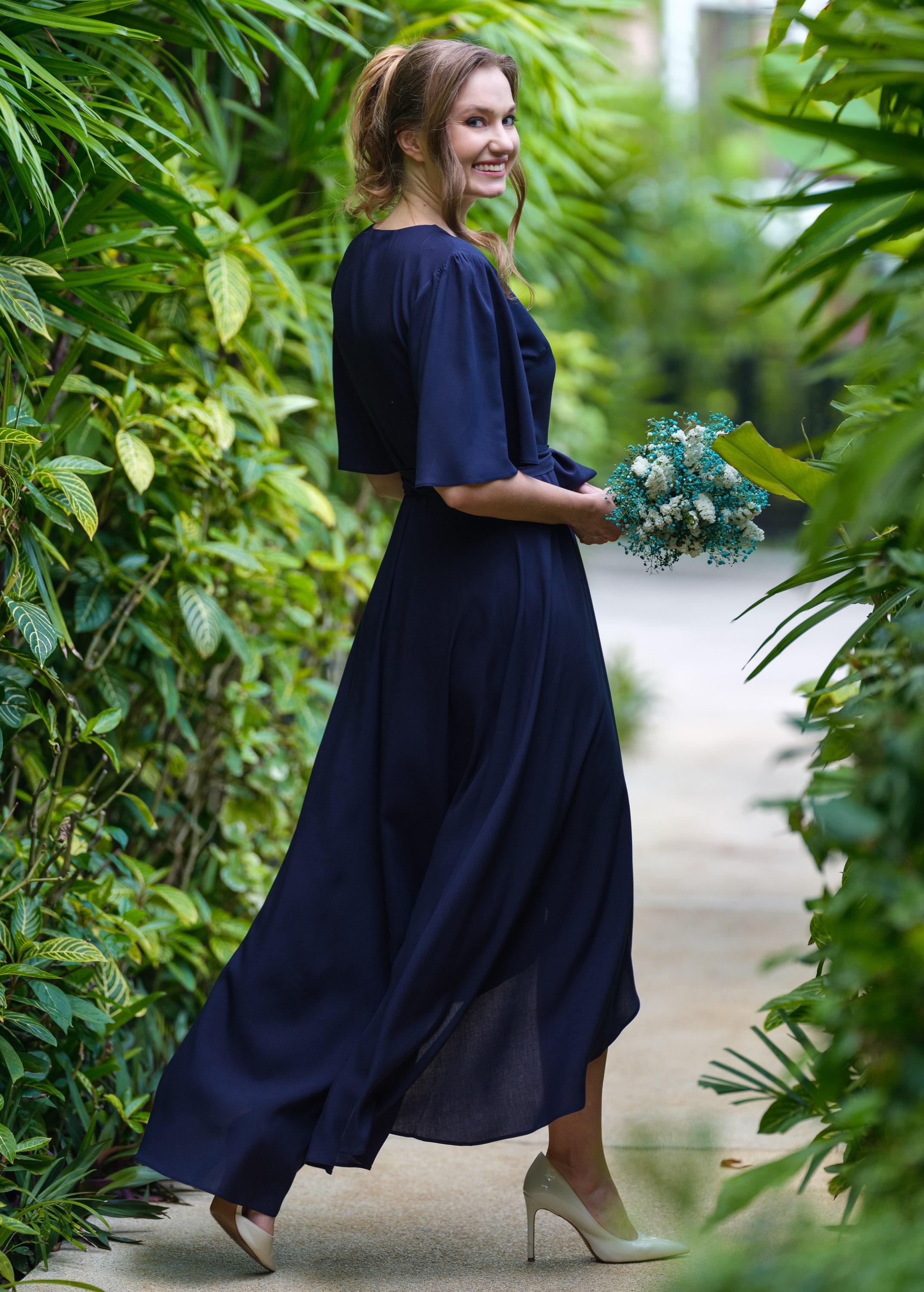 navy bridesmaid dresses tea length Short Navy blue dress Navy blue bridesmaid dress Navy blue cocktail dress Navy party dress Navy blue lace dress Short bridesmaid