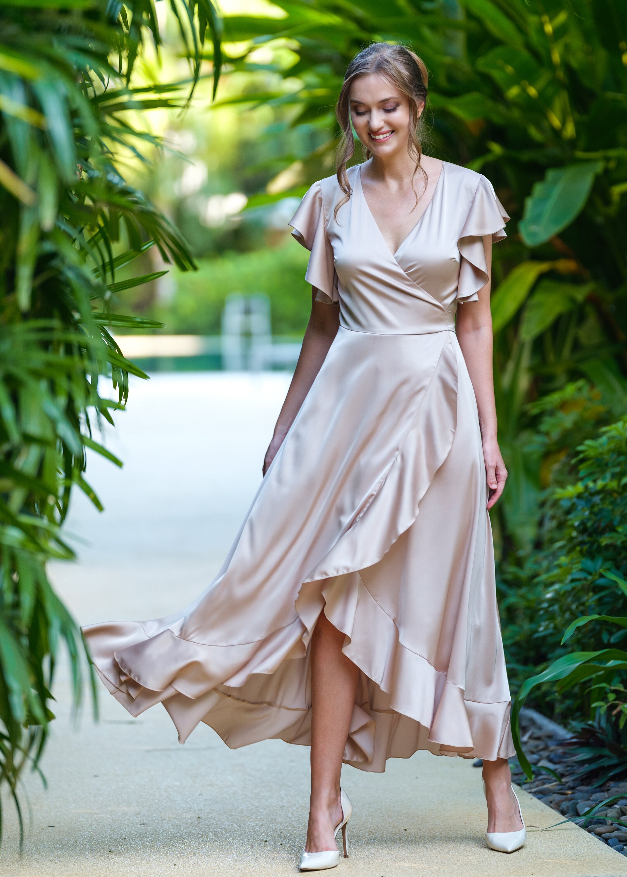 long velvet blue dress Verona Velvet Evening Gown