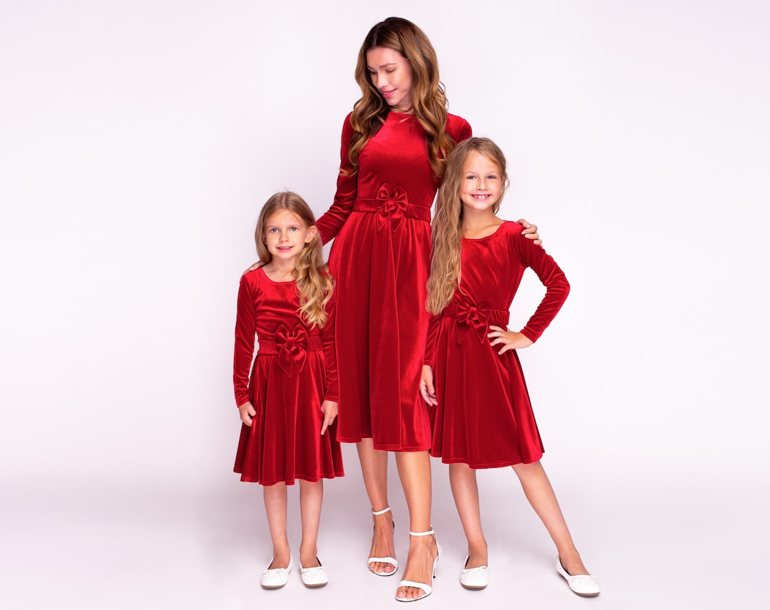 Mère Fille Robes Filles H Et M Robe Mère-Fille Vert Sauge Élégante