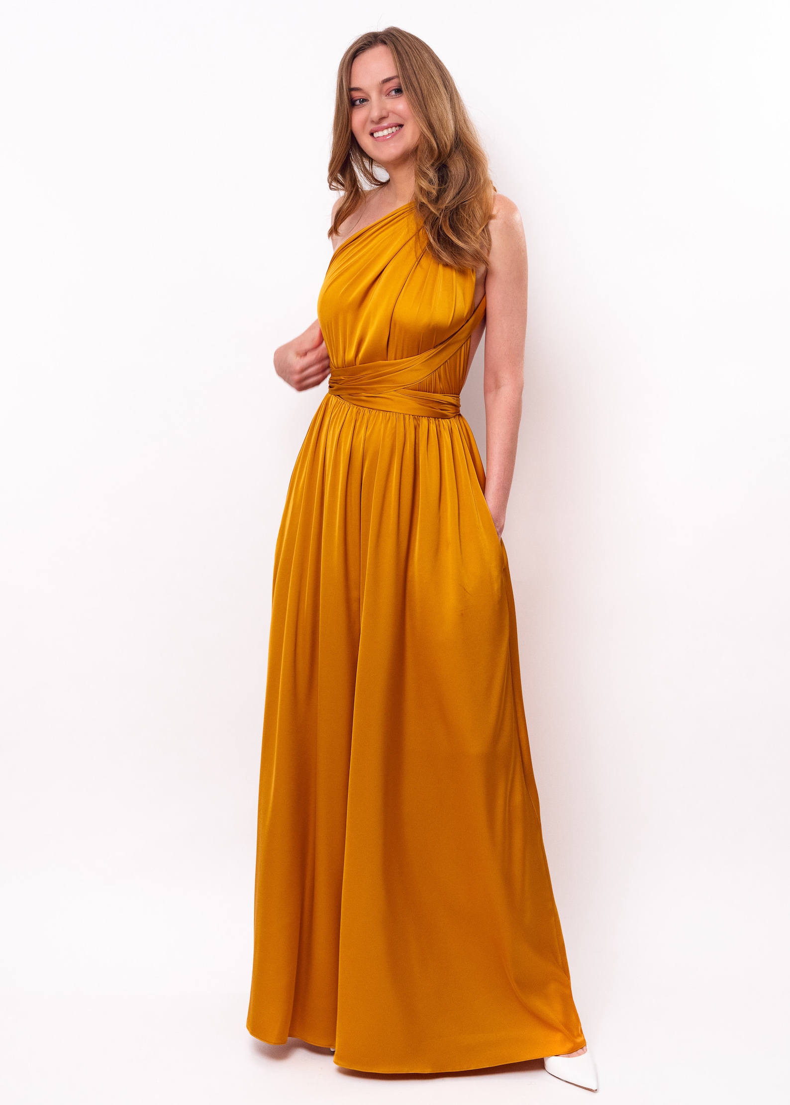 Gold Infinity Jumpsuit Silk Jumpsuit Bridesmaid Jumpsuit Etsy
