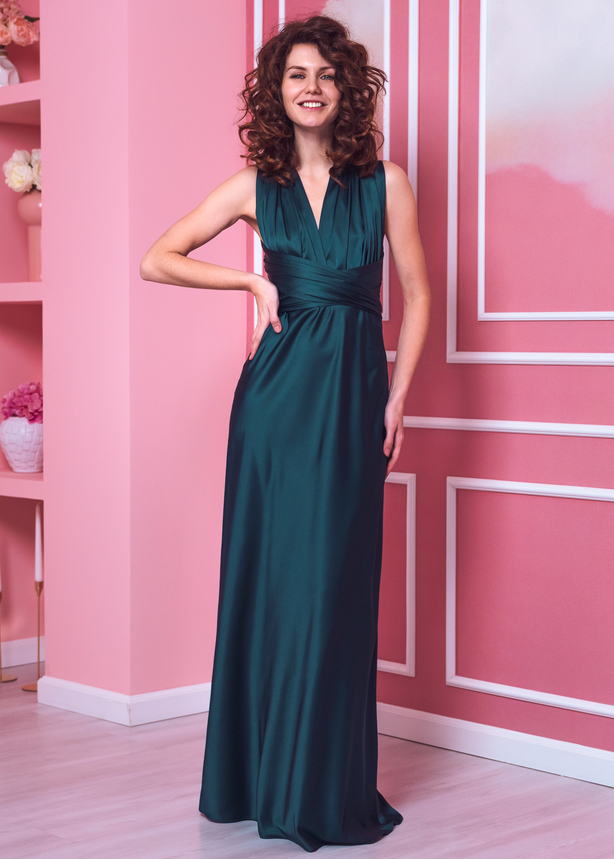 satin infinity dress Infinity Dress Tutorial: Stylish Options for Bridesmaids