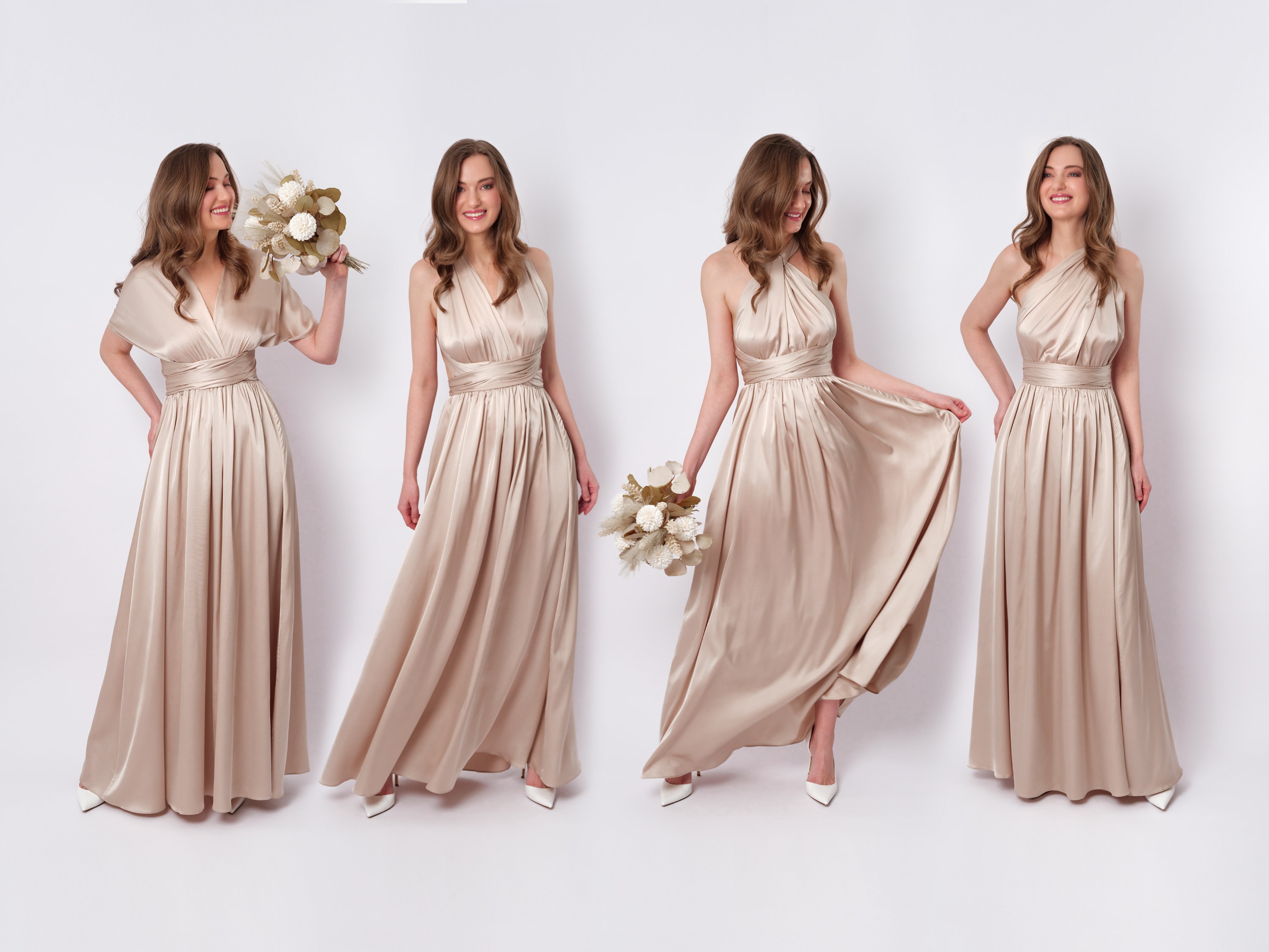 etsy champagne bridesmaid dress Plus Size champagne colour bridesmaid dresses
