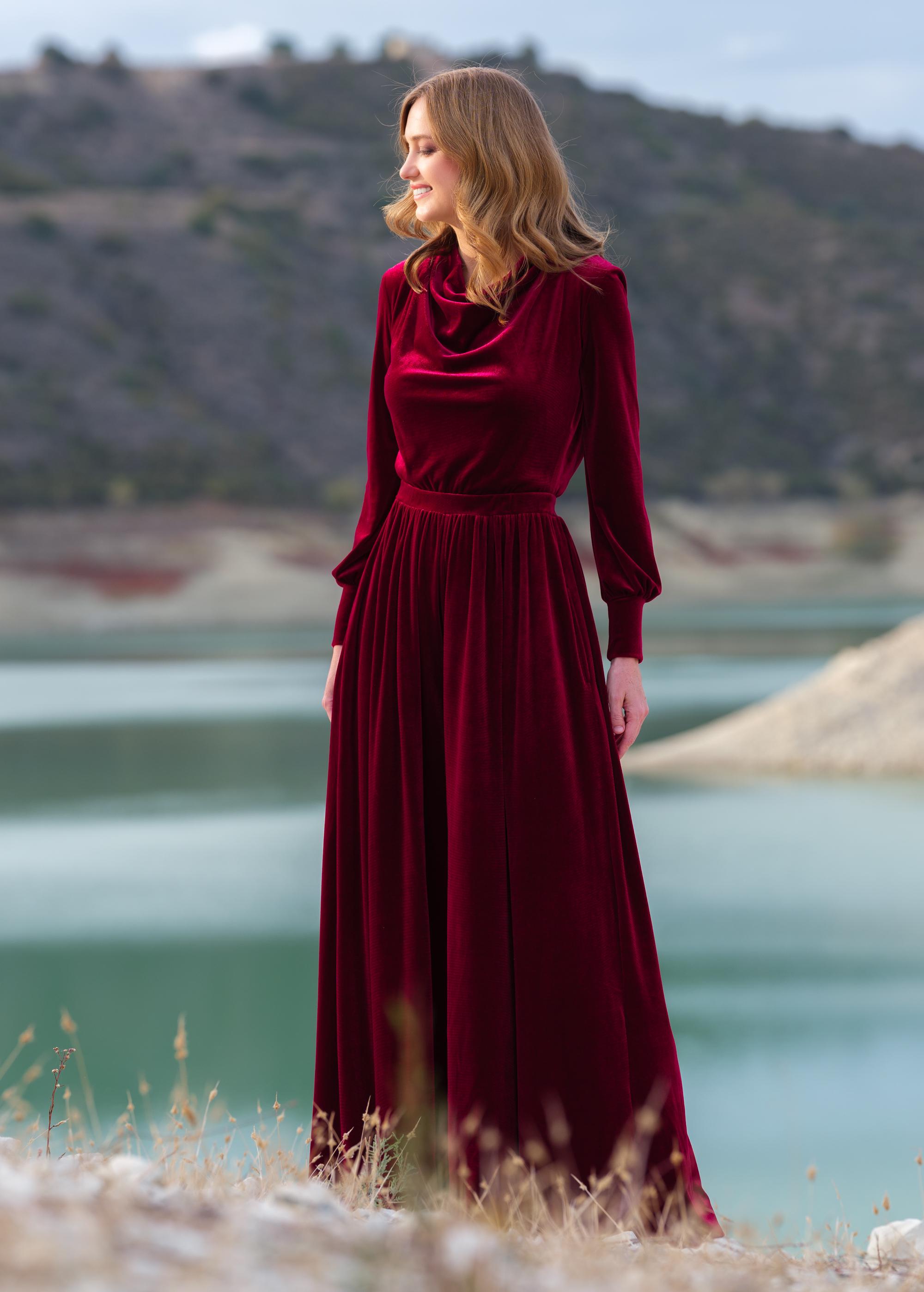 burgundy overall dress Burgundy Corduroy Overall Dress