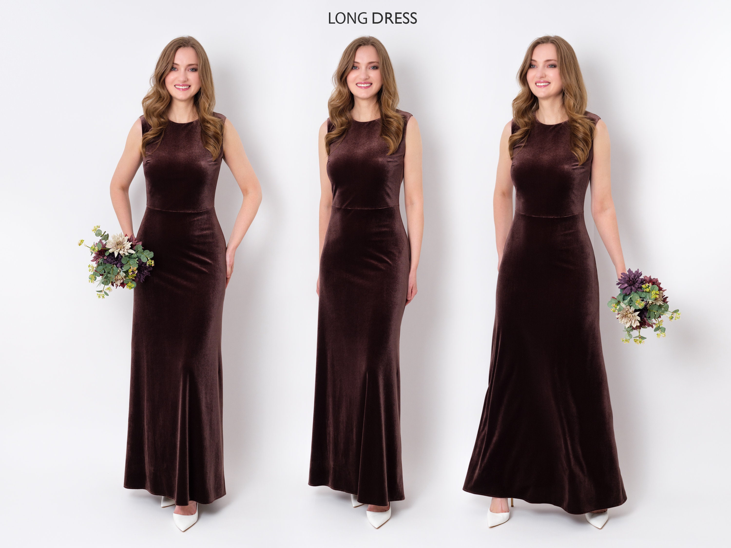 Off the Shoulder Burgundy Velvet Long Prom Dresses, Wine Red Long Form -  shegown