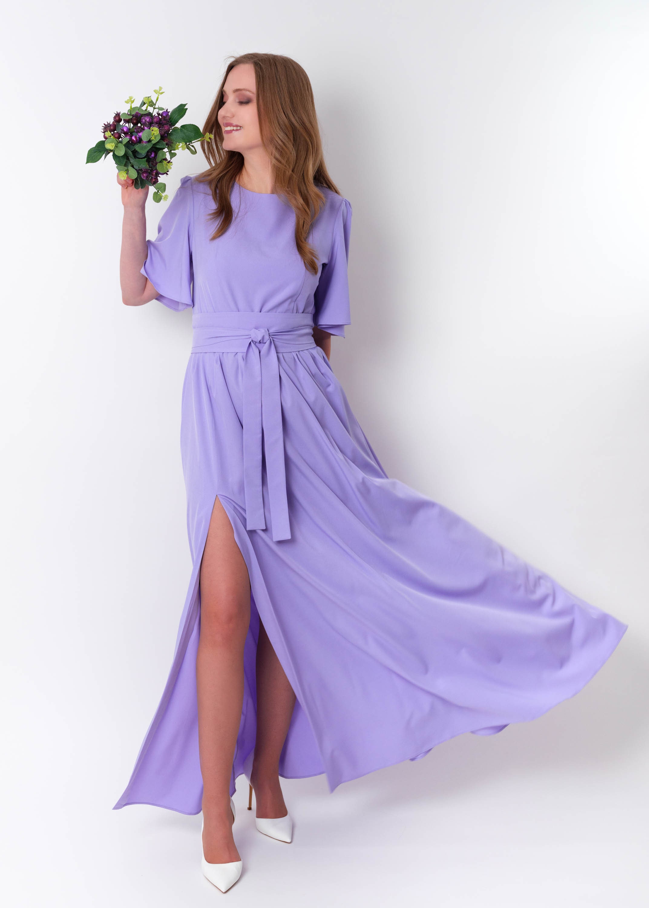 formal evening dresses houston A Line V Neck Purple Tulle Lace Long Prom Dress, V Neck Purple Formal –  abcprom