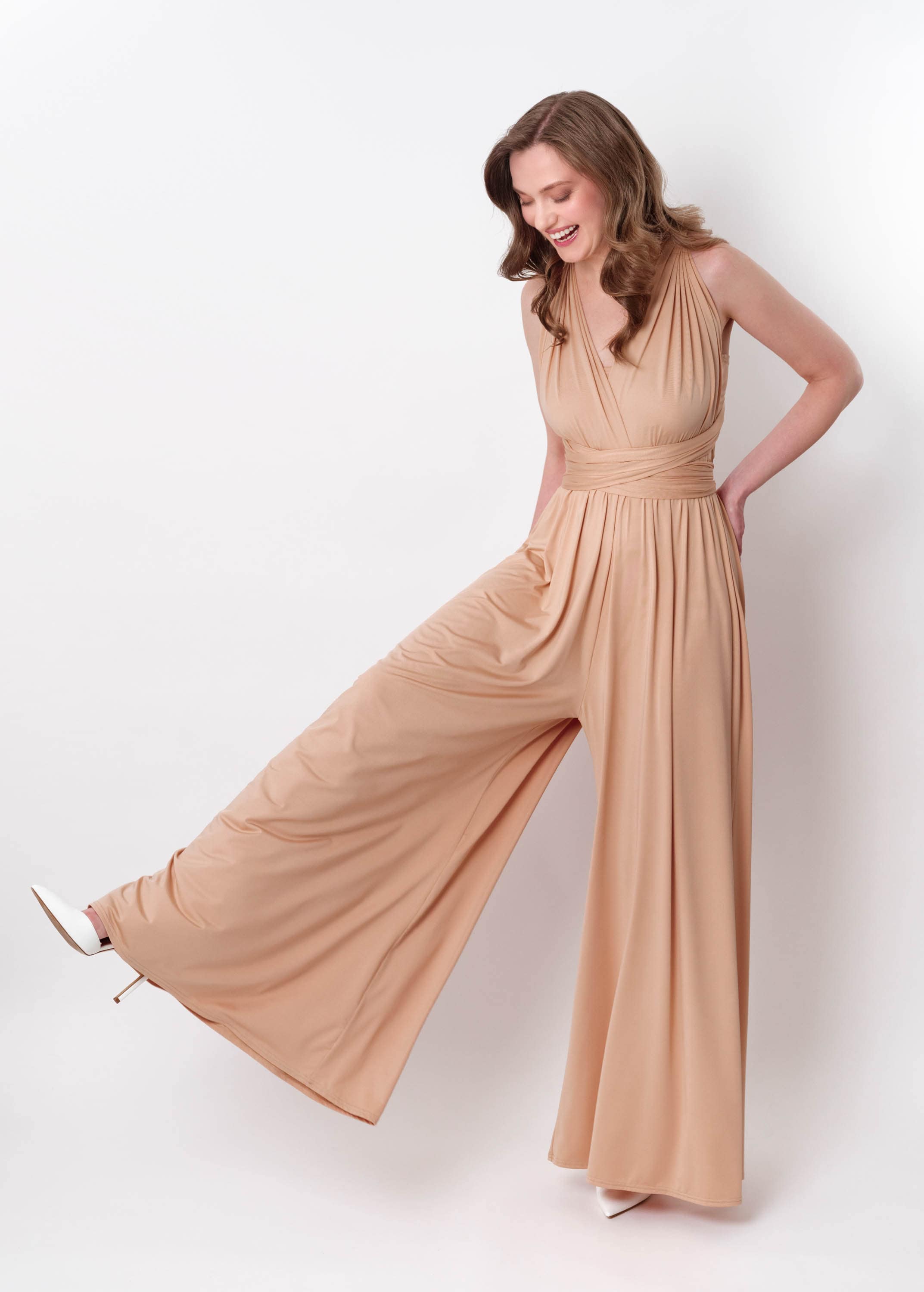 sachin and babi light blue dress Blush Endless Ways Convertible Beach Dusty Pink Wedding Bridesmaid Dress Blush / Pre-Sell Plus Size 2 (Au/Uk 16~24/US 12~20/EU 42~50) / One Bandeau