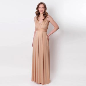gold birthday dress long Honey Couture ROSIE Champagne Gold Off Shoulder Beaded Tulle Formal Dress Champagne / L USA main image 0