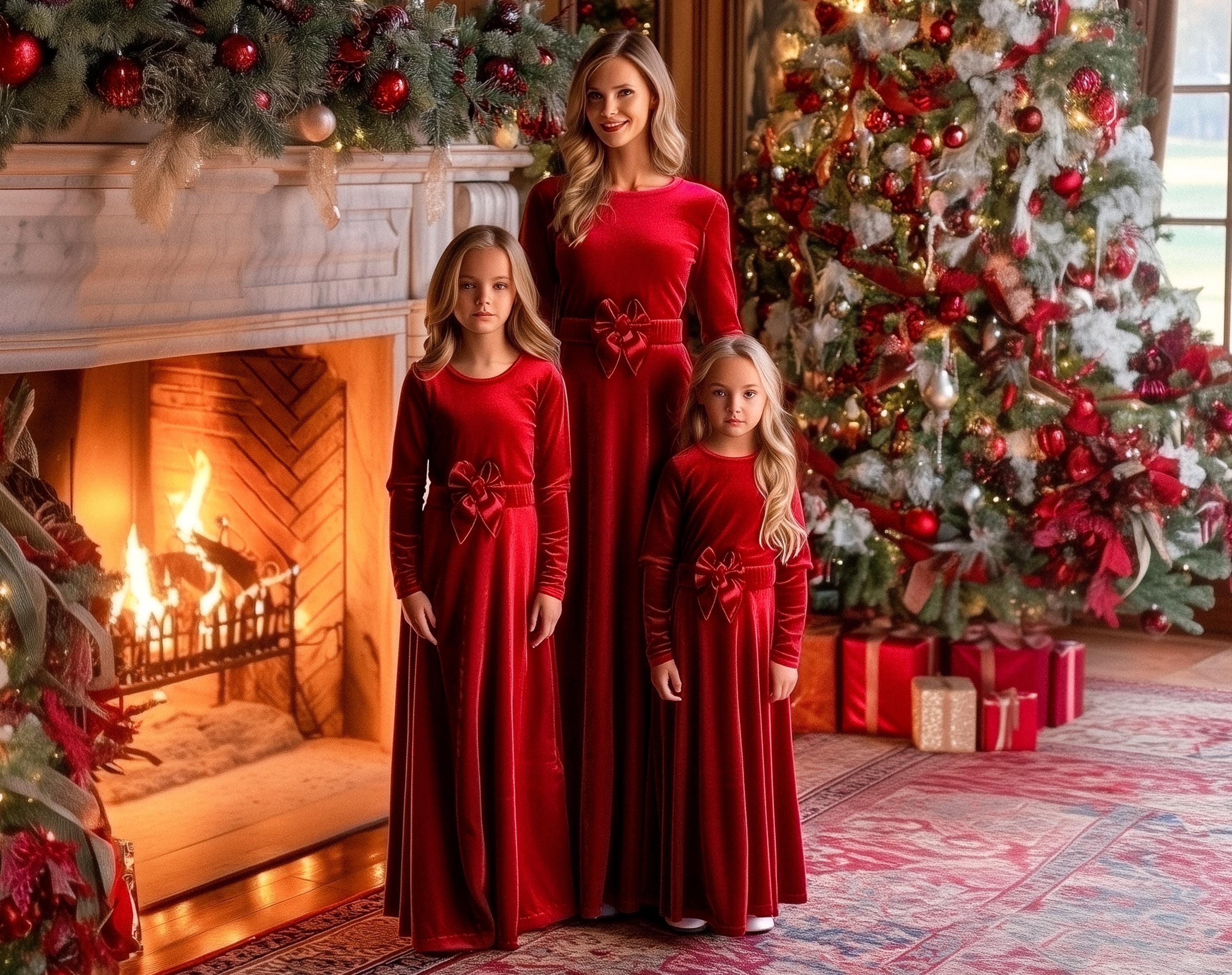 white christmas dresses Shop Holiday Special Occasion Matching Dress - Mother Daughter Matching Dress - Peach Mommy and Me Outfits - Birthday Tutu Dress