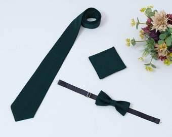 Jersey tie or bow tie matches perfectly the dress color, pocket square, wedding bowties, neck tie bow, groomsmen wedding accessories