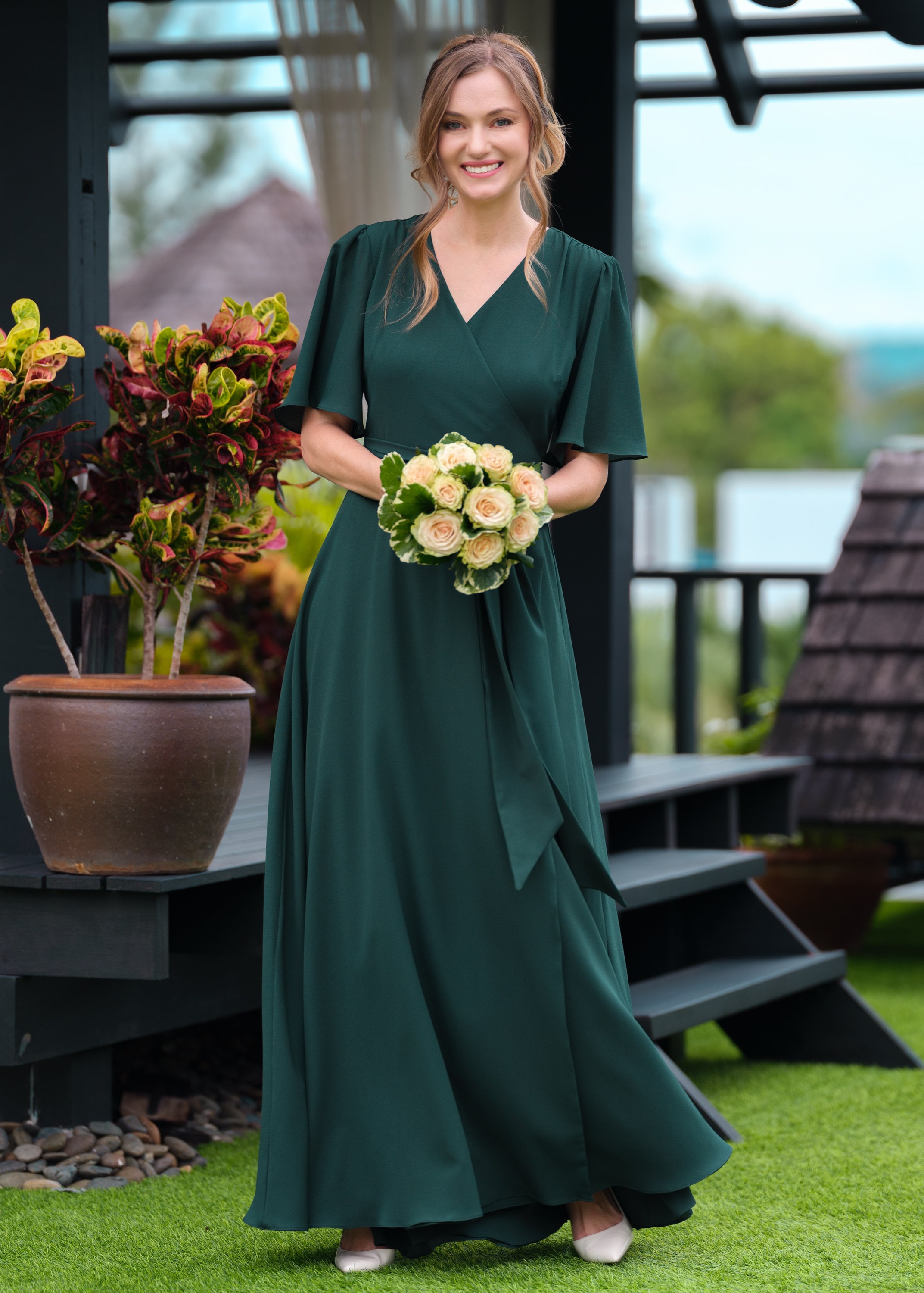Dark Green Chiffon Bridesmaid Dress, Wedding Guest Dress, Bridesmaids Dress, Chiffon Long Wrap Dress, Evening Dress, Formal Chiffon Dress - Etsy Dark Green Chiffon Bridesmaid Dress, Wedding Guest Dress, Bridesmaids Dress, Chiffon Long Wrap Dress, Evening Dress, Formal Chiffon Dress - Etsy
