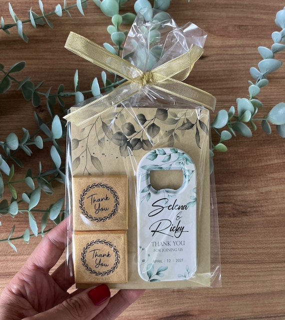 Wedding Favor Magnet With Gift Pack and Chocolate Wedding Gift Pack for Guests Wedding Favors for Guests in Bulk Wedding Souvenir Etsy UK