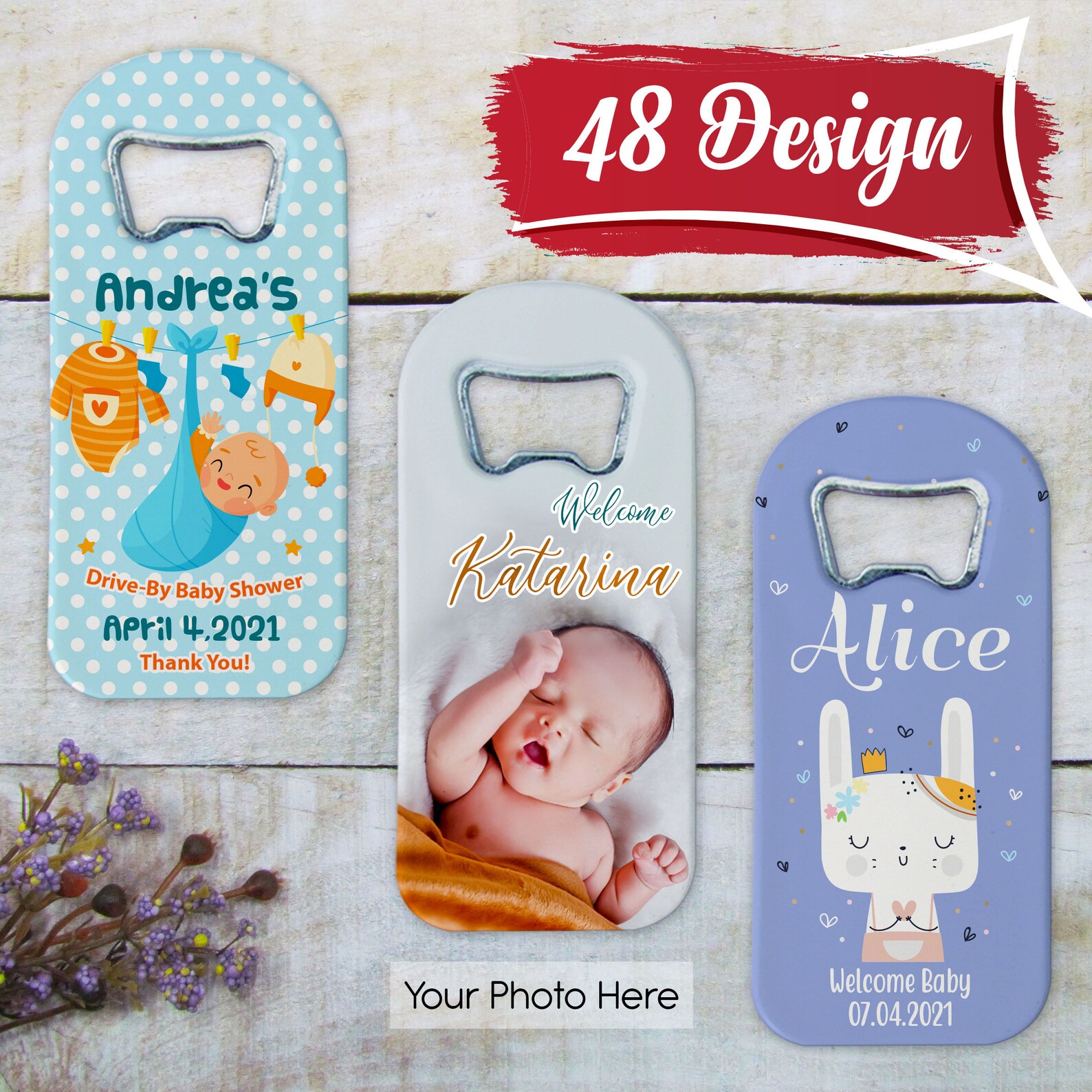 Customized BABY SHOWER Fridge Favors for 1st Birthday Etsy
