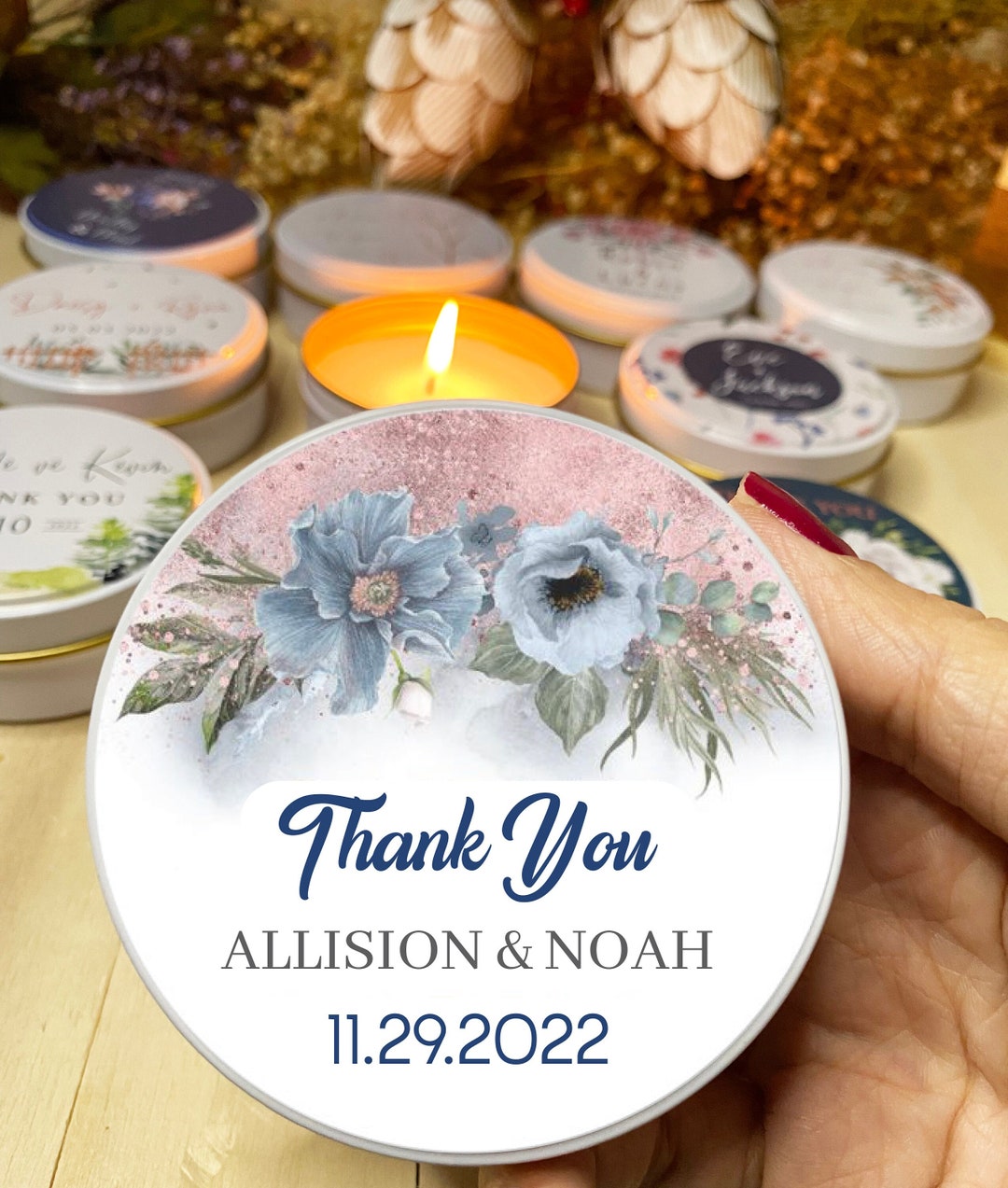 Candle Wedding Favor Bulk, Wedding Favor for Guests, Customisable