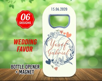 Customizable Wedding Favor For Guests in Bulk, Wedding Thank You Favor, Custom Wedding Gift, Wedding Gift, Save The Date, Custom Cap Opener