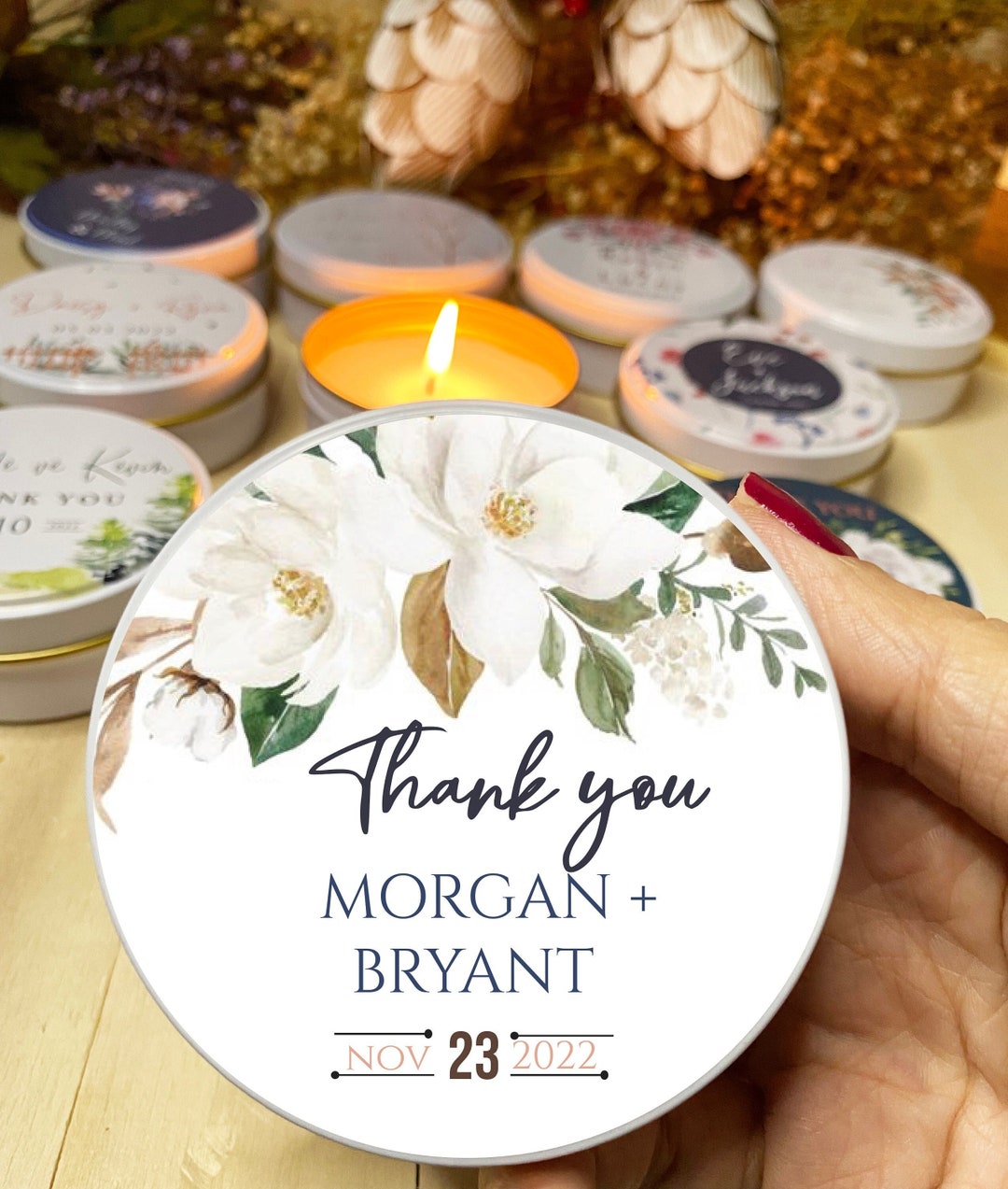 Candle Wedding Favor Bulk, Wedding Favor for Guests, Customisable