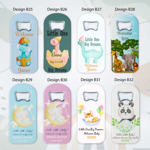 Customized BABY SHOWER fridge MAGNET Favors for 1st Birthday or Baptism Event image 5