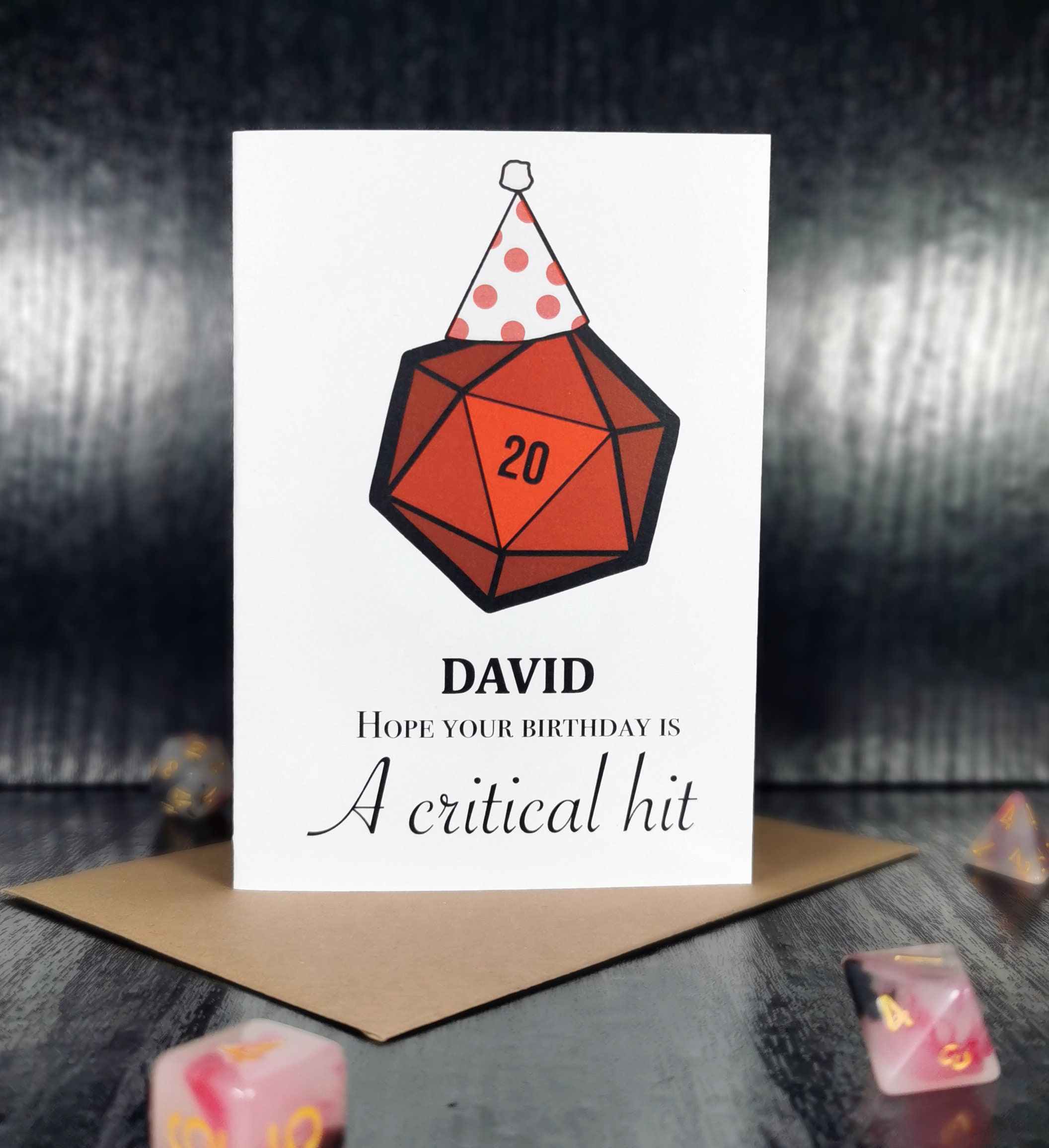 Personalized birthday card dungeons and dragons birthday | Etsy