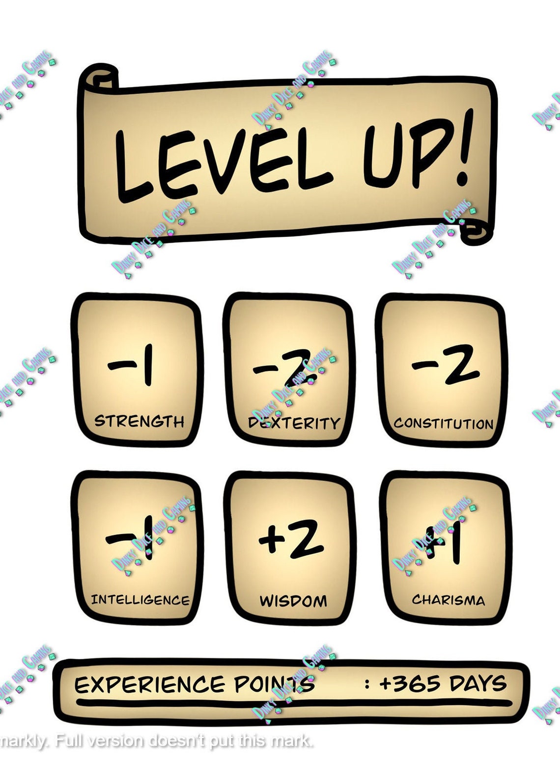 Level up Card Digital Download Level up Card Dnd Card Geek Etsy