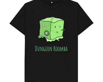 Dungeons And Dragons T-shirt 100% Organic Cotton -Dungeon Roomba, D&d Gift, Dnd Shirt