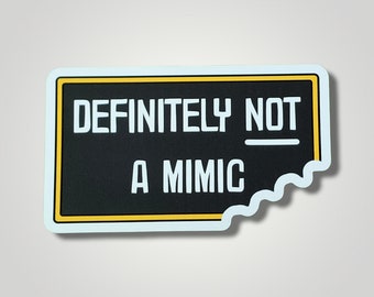 Definitely Not a Mimic Magnet, dnd magnet, mimic gift, dnd gift, Dungeons and dragons home, dnd home, geek home, geek magnet