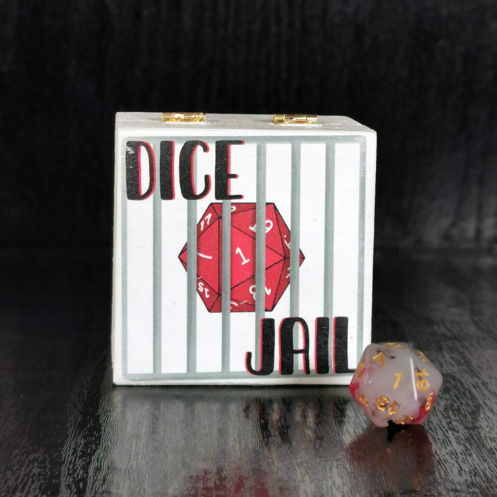 Dice jail dice box dnd gift dnd dice dnd box dnd dice Etsy