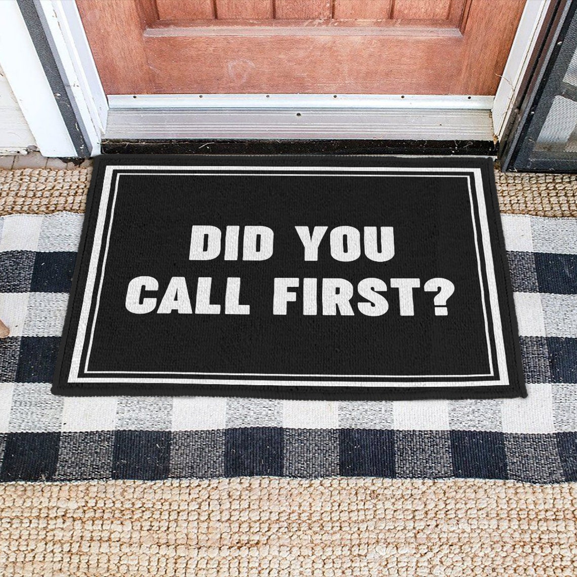 Did You Call First Doormat Doormat Moving Gift Etsy