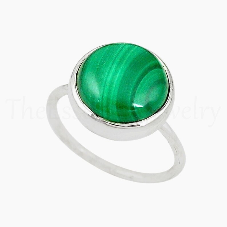 Natural Malachite Ring Boho Ring Malachite Jewelry Christmas Sale Silver Ring Womens Ring Gift for Her Artisan Ring Statement Ring