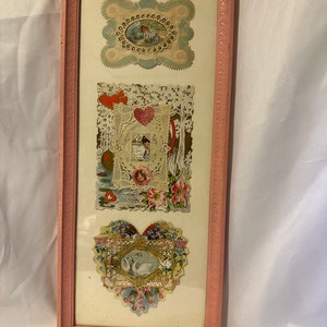 1800-1900&#39;s Framed Victorian Greeting Cards