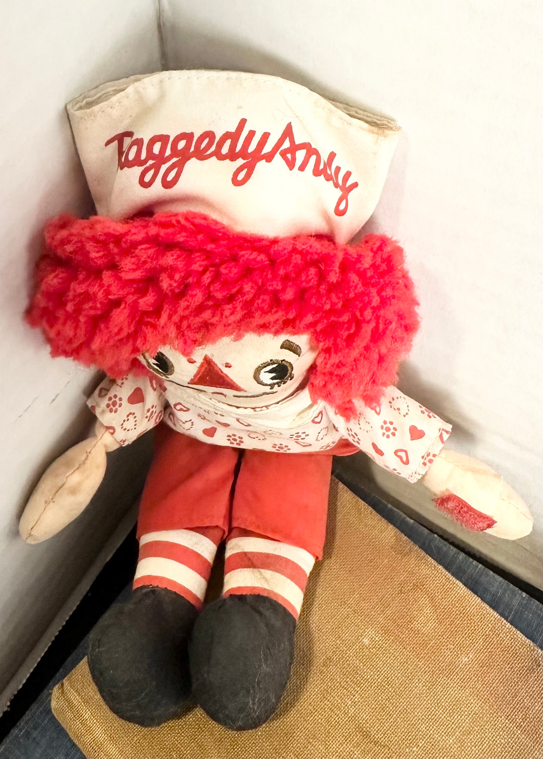 Raggedy Andy 1970s Vintage Rag Doll Himself Just Andy - Etsy