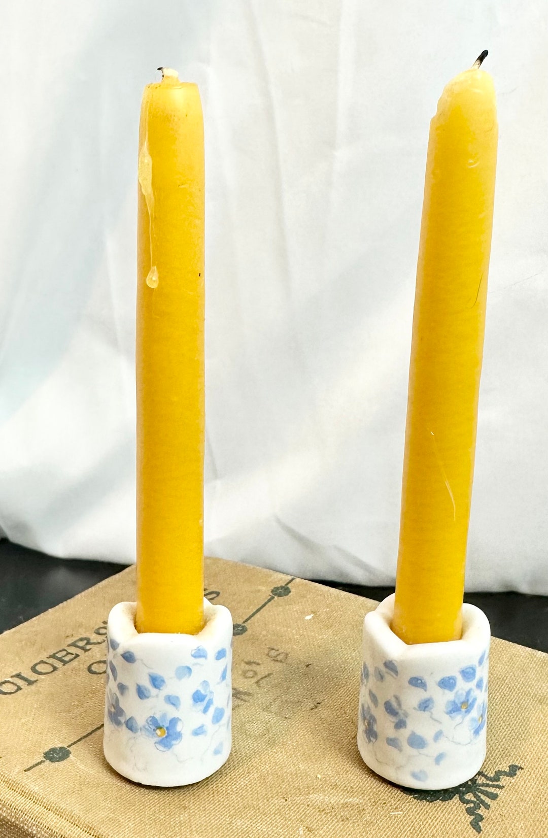 German Mini Taper Candle Holder Set of Two Mini Candle Etsy