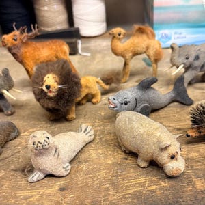 Wagner Kunstlerschutz Flocked Animals - Etsy