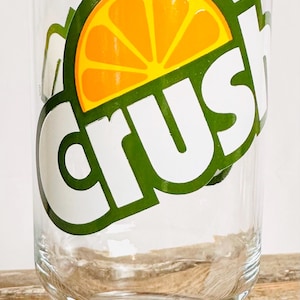 Orange Crush Soda Vintage Drinking Glass