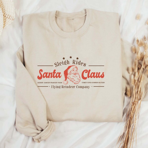 Sleigh Rides Sweatshirt, christmas sweater uk, christmas jumper uk, christmas hoodie, retro christmas jumper, ugly christmas jumper,