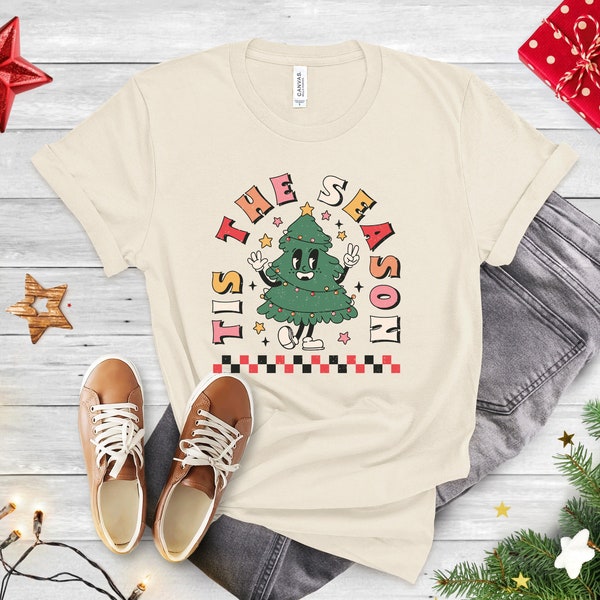 Tis The Season Tshirt, funny christmas tshirt, funny christmas party tshirt, retro christmas tshirt