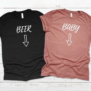 Beer baby Tshirts| pregnancy t-shirt| pregnancy announcement tshirts, pregnancy announcement shirts | family tshirt father t-shirt |new baby