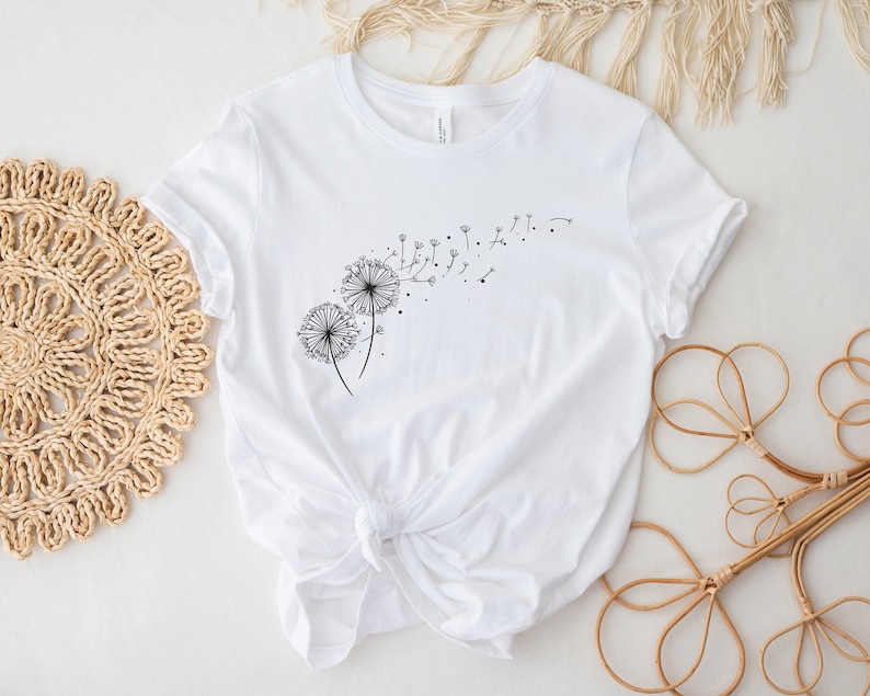 Windflower Shirt Dandelion Shirt for Women Flower Graphic - Etsy UK