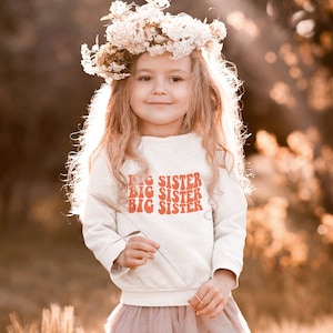 Pull Big Sister - Pull enfant | Sweat-shirt pour petite fille | promu à la chemise de grande soeur | Pull enfant | Chemises soeur | Sweat pour tout-petits