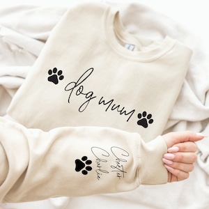 Personalised Dog Mum Jumper, dog lover gift, personalised dog owner gift, personalized dog gifts, custom pet lover jumper, gift for her