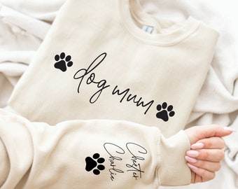 Personalised Dog Mum Jumper, dog lover gift, personalised dog owner gift, personalized dog gifts, custom pet lover jumper, gift for her