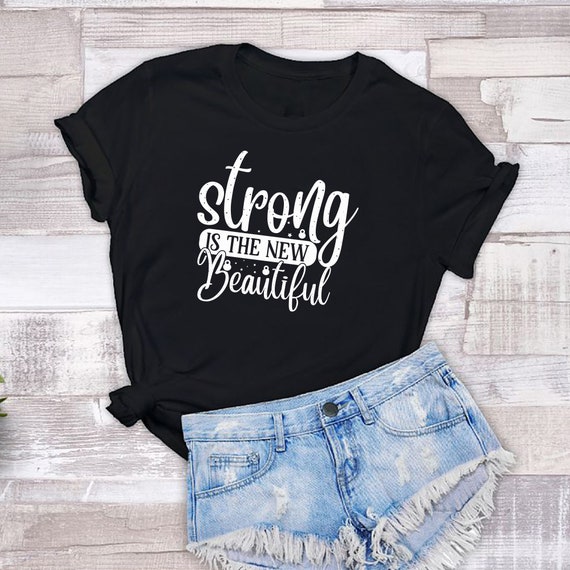 Inspirational Girls T-Shirt - Strong Is The New Pretty Inspirational Girls T-Shirt - Strong Is The New Pretty