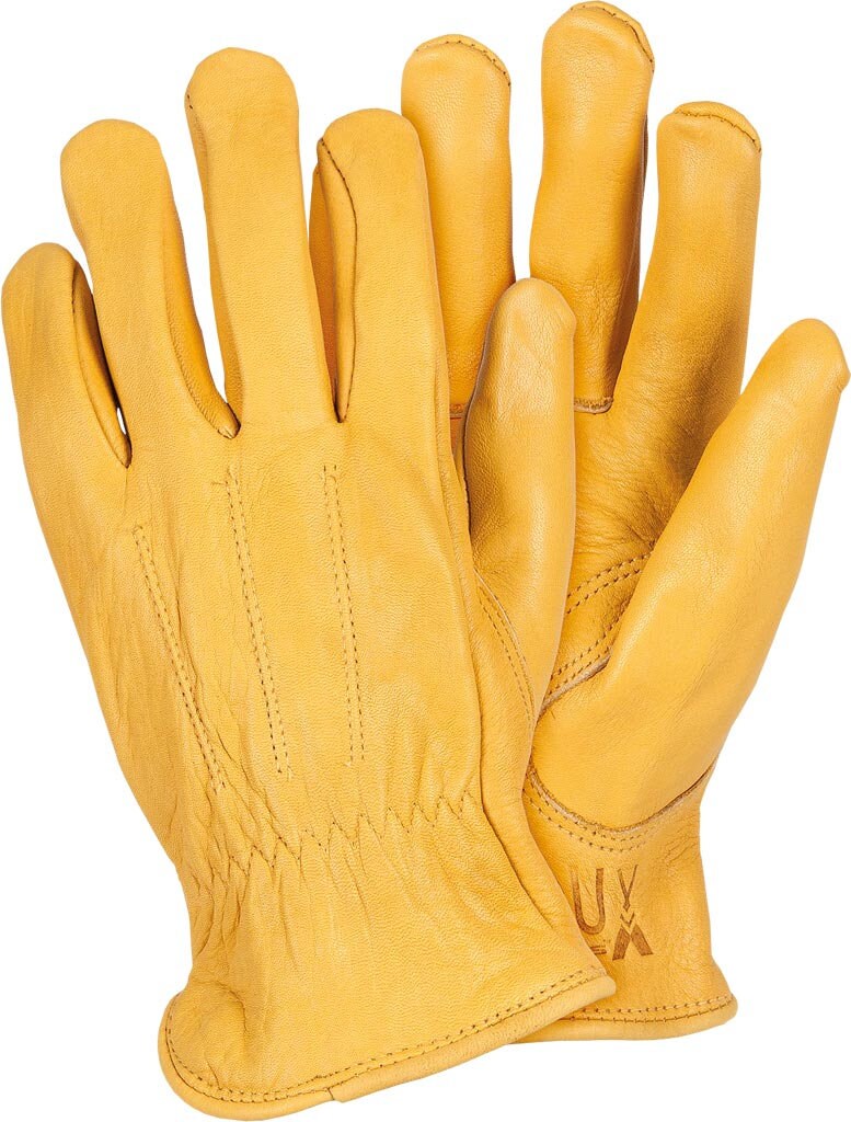 Leather Work Gloves for Men and Women, Goatskin Gardening Gloves, Yellow, XL Etsy UK