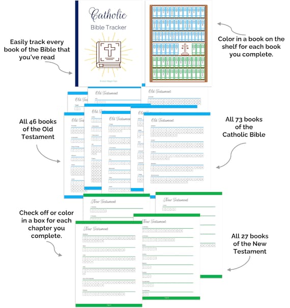 Catholic Bible Tracker Chapter Checklist Printable Perfect, 49% OFF