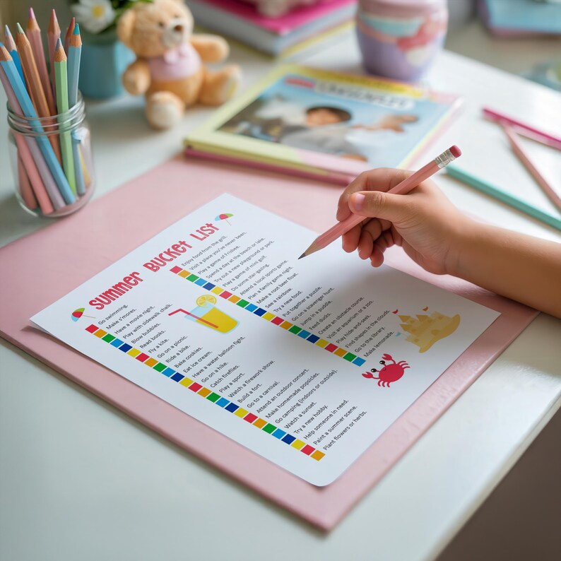 Kinder Sommer Planer Set zum Ausdrucken: Mini-Kalender, Wochenplaner, Wochenplaner, Wochenplaner, Wochenplaner, mehr (Digitaler Download) Bild 9